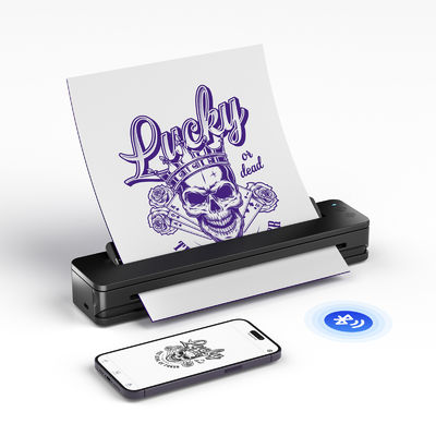 ซื้อ เครื่องพิมพ์โอนรอยสักแบบบลูทูธ A4 เครื่องพิมพ์รอยสักแบบพกพา การผลิตออนไลน์