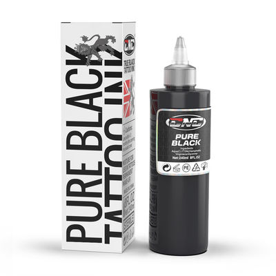 ซื้อ 240ML สีหมึกสักสีดํามืออาชีพ สีหมึกสักสีสําหรับการสัก การผลิตออนไลน์