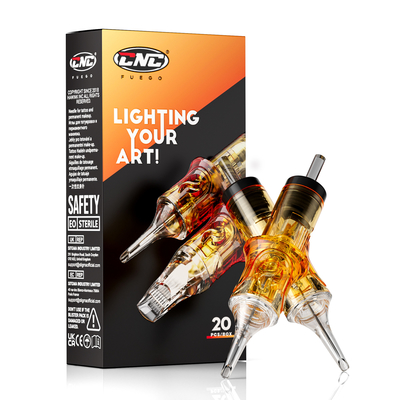 CNC Fuego 1RL 3RL 5RL 7RL 9RL กระปุกสักเข็มกลมลายเข็มสัก