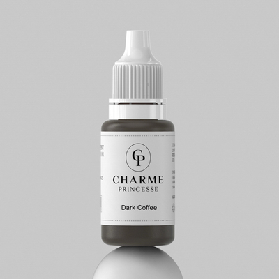 กาแฟเข้ม สีสักตาข่าย สีปาก 15 มิลลิลิตร