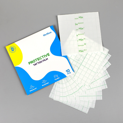 10PCS ฟิล์มป้องกันรอยสักที่ดีที่สุด ฟิล์มป้องกันการรักษาพยาบาลที่เคลือบ PU สําหรับรอยสัก