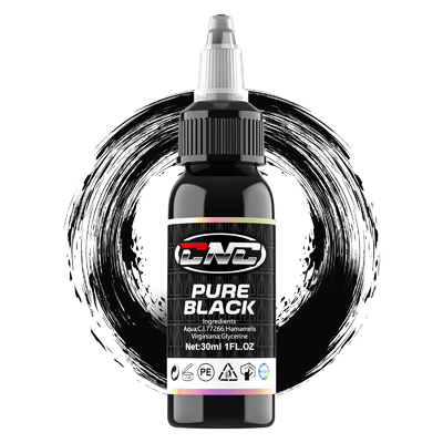 สีดํากันน้ําเครื่องสําอางแบบถาวร สีสักสําหรับผิว 30ML
