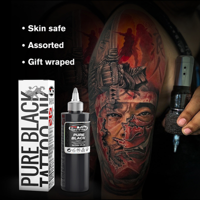 สีสักจากพืชบริสุทธิ์ 240ML สําหรับการใช้ในร้านสัก / ศิลปินสัก